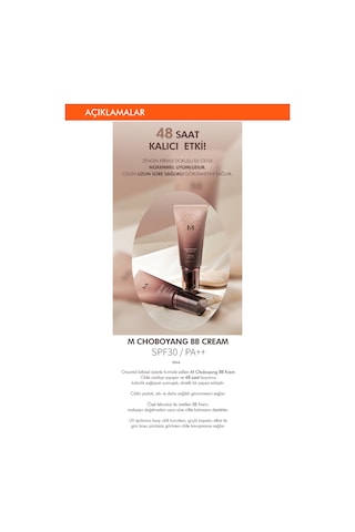 Missha Cho Bo Yang BB Cream SPF30/PA++ Yoğun Kapatıcı Bitkisel İçerikli BB Krem 50 ML No.21