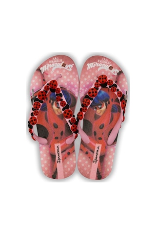 Ipanema İpanema Ladybug Çocuk Parmak Arası Terlik Pembe Kırmızı 30/35 WPP0286 Pembe