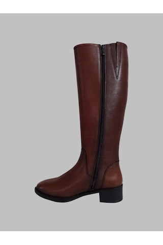 Castle Black Cb-19900-1 Kadın Deri Fantazi Çizme Taba