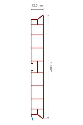 Pvc Baza Profili 100 Mm Alüminyum Kaplama 1 Boy 3,66 Metre 515905900