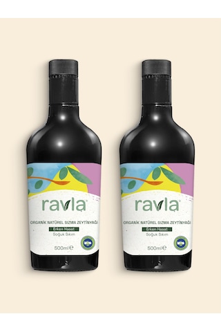 Ravla Organik Zeytinyağı Bebek Çocuk Yüksek Polifenol 2 x 500 ML
