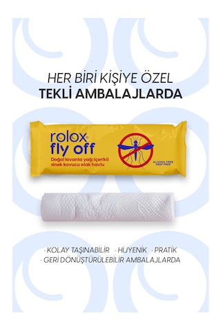 Fly Off - 50 Paket - Sinek Ve Kene Kovucu Islak Havlu