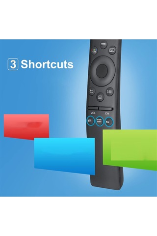 Crackedice Samsung Uyumlu Akıllı Tv Uzaktan Kumandası İçin 2 Adet Yedek Parça, Evrensel