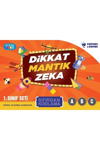 Curious & Genius 1. Sınıf Sıfırdan Kodlama Seti 3 Kitap