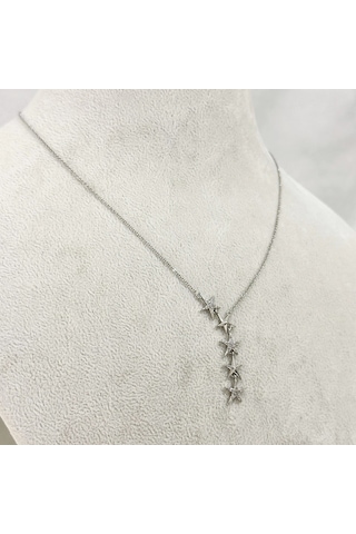 Star Y Kolye Silver Gold