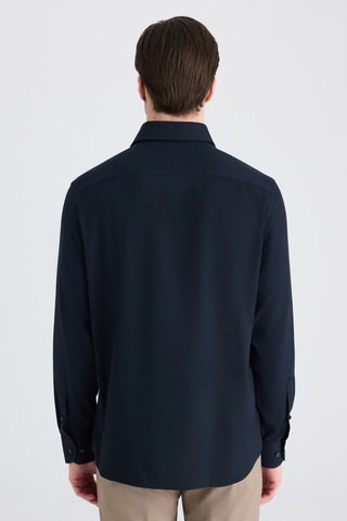 D'S Damat Ds Damat Regular Fit Lacivert Armürlü Gömlek 5hf02ta06342m Çok Renkli