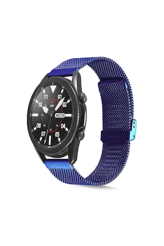 Huawei Gt2 46mm Uyumlu Krd-45 22mm Metal Mkst Kordon-mavi