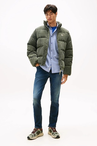 Tommy Hilfiger Erkek Scanton Dar Kalıp Eskitme Görünümlü Jean Pantolon - Mavi Dee