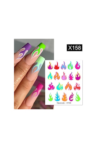 Su Transferli Nail Art Sticker X158 55344-13