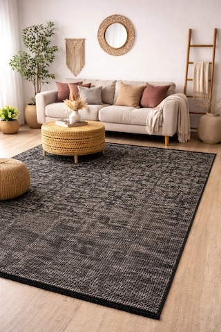 Hoom Rugs Vintage Vtg 112 Vizon Dekoratif Yıkanabilir Kilim Vizon