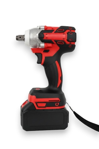 Moonshop SET005 Şarjlı Darbeli 5'li Set 2-26 Hilti 125 MM Taşlama + 13 MM Matkap 650MM Somun Sökme + Dal Budama Testere Kırmızı