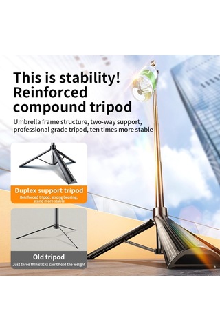 Lexroo 170 Cm Otomatik Açılan Profesyonel Tripod, 360 Kademesiz Dönüş Özellikli