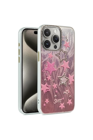 Newface - 319 - Apple iPhone Uyumlu 15 Pro Max Kılıf Blade Aynalı Desenli Kapak - - Glblseme - Desen 7