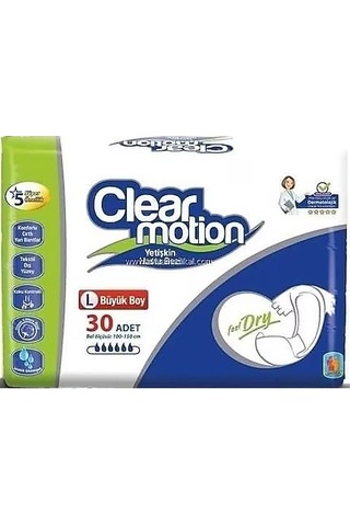 Clearmotion Yetişkin Hasta Bezi Bel Bantlı Büyük Large 120 Adet L