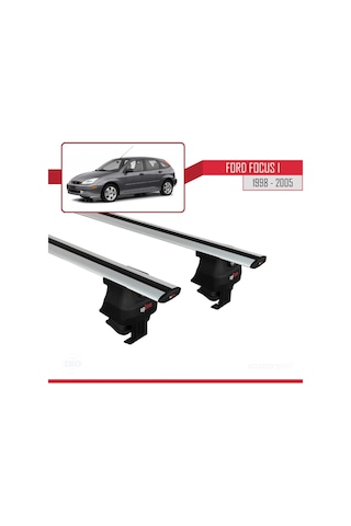 Ford Focus I 1998-2005 Arası İle Uyumlu Ace-4 Ara Atkı Tavan Barı Gri