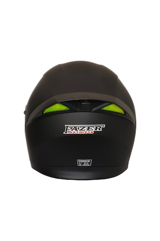 Fr-965 Mat Black Motosiklet Kaskı Çene Açılır Güneş Vizörlü Motorcu Kask Siyah