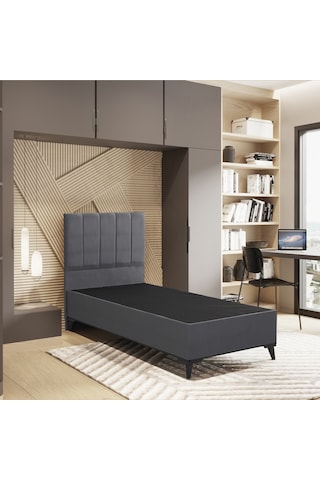 Easy Comfort Tek Kişilik Yatak Baza Başlık Set 3'lü Set Sandıksız Konuma Özel Teslimat 90x190