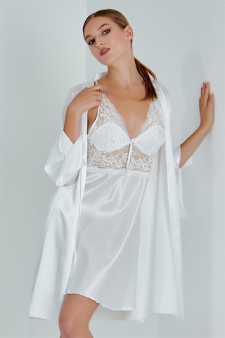 Alissa 8620 Kadın Saten 6'lı Set-ekru Ekru