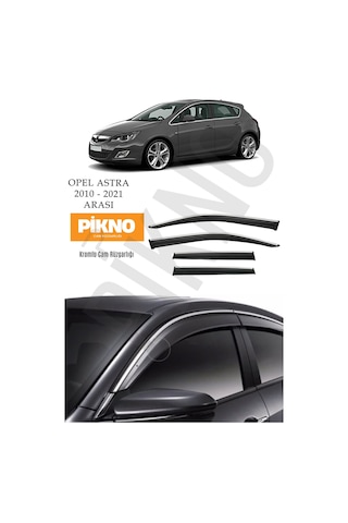 Opel Astra J Sedan Hatchback 2010-2021 Kromlu Cam Rüzgarlığı 4'lü Set A+ Plus