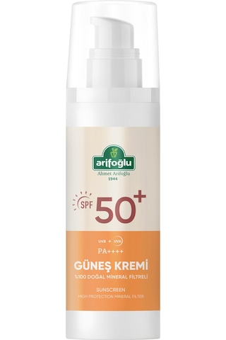 Arifoğlu Doğal Mineral Filtreli Güneş Kremi SPF50+ 100 ML