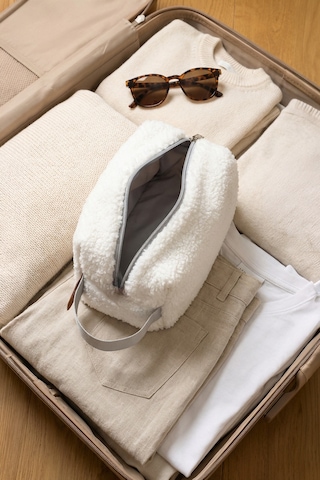 Fluffy Fermuarlı Organizer Çanta Xl Gri