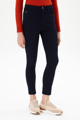U.S. Polo Assn. Kadın Lacivert Toothpick Fit Kanvas Pantolon 50317139-VR033