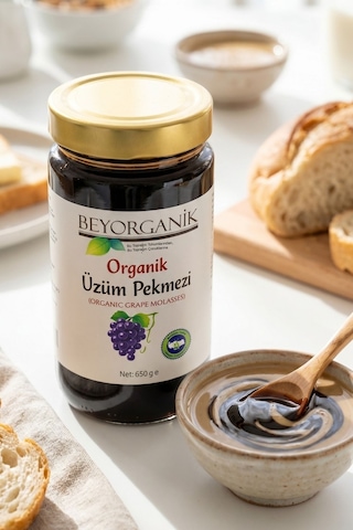 Beyorganik Pestisit Analizli Organik Üzüm Pekmezi 650gr