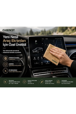 Lexroo Yüksek Kaliteli Kaşmir İpliğinden Üretilmiş Temizleme Bezi, Mikrofiber Malzeme, Ekranlar
