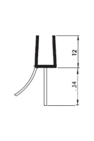 Duşakabin Yedek Parça Kapı Alt Suluk Fitil Conta Şeffaf