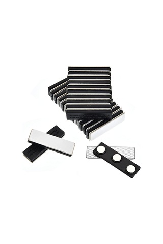 5 Adet Mıknatıslı Yakalık Isimlik - Manyetik Rozet Tutucu N11.24463