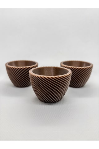 Modern Yumurtalık 3'lü - Antik Bronz
