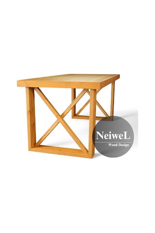 Neiwel Mai X Doğal Ahşap Mutfak Ve Yemek Masası-70-100 Açık Ceviz