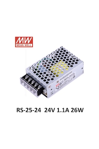 Meanwell Rs-25-24 25W 1,1 Amper Led Trafo Adaptör Güç Kaynağı