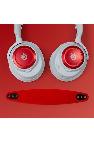 Steelseries Booster Pack - Nova 7 Ve Nova Pro Serisi Uyumlu Kafa Bandı Ve Kulaklık Kapakçığı - Cherry Red