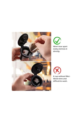 Neevoyu Keurig Makinaları İçin 100 Adet Beyaz Kağıt Filtre Seti - Kolay Kullanım, Sağlıklı Kahve, Çevre Dostu Beyaz