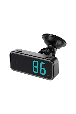 Leezsing Araç Hud Gösterge Cihazı - Gps Hız, Zaman Ve Yön Göstergeli, Renkli Led Ekran, Hız Uyarı Sistemi, Kmh/mph Geçişli