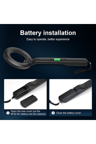 Gp El Lcd Ekran Metal Dedektörü Taşınabilir Pin Pointer Hazine Bulucu Probu, Buzzer Alarmı / Titreşim İle 1