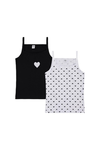 Civil Girls Kız Çocuk Kalp 2-10 Yaş 2'li Atlet - Standart