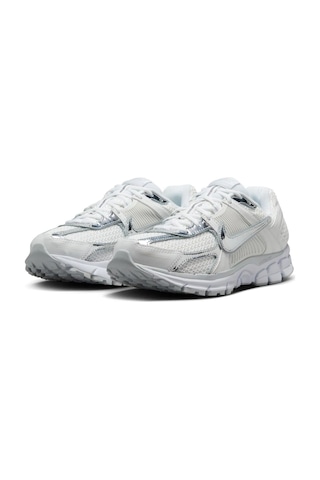 Nike Bowerman Zoom Vomero 5 Metallic Silver Leather Sneaker Hakiki Deri Kadın Günlük Spor Ayakkabı Beyaz Gümüş Gümüş - Beyaz