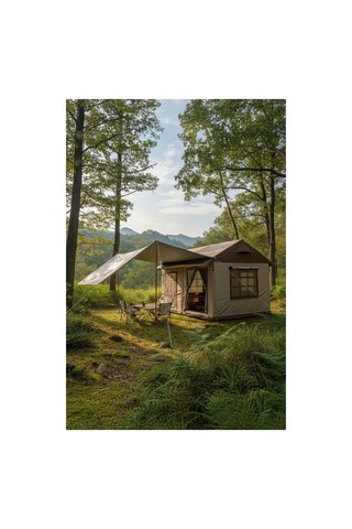 10-12 Kişilik Oxford Kumaş Şişme Çadır 350x350x250cm Su Geçirmez Pu3000+mm Çok Renkli