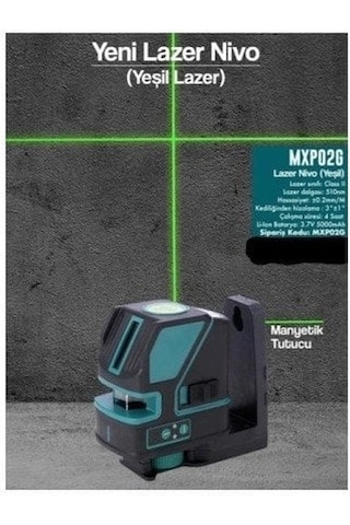 Max-extra Mxp02g Yatay Dikey Nokta Yeşil Lazer Nivo