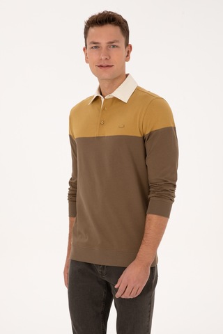 U.s. Polo Assn. Erkek Petrol Sweatshirt 50316428-vr151 Oıl