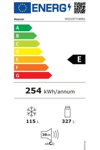 Hoover HOCG5T718EN1 442 L Wi-Fi Bağlantılı No Frost Buzdolabı