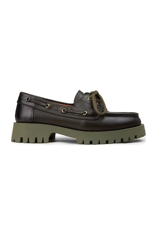 Deery Kadın Hakiki Deri Yeşil Marin Loafer - 02036zyslc02
