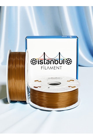 İstanbul Filament 3d Baskı Pla Filament Bakır 1 Kg Ø 1,75mm 0,05 Mm Bambu Lab Uyumlu 1.75mm
