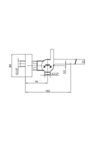 Eca İcon 102102478H Banyo Bataryası Krom