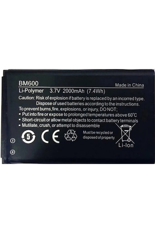 Senalstore Sony Xperia M2 Uyumlu Arka Kapak Pil Kapağı Zyxel Wah7608 300 Mbps 2.4 Ghz 4g-lte Router Batarya Pil Bm600