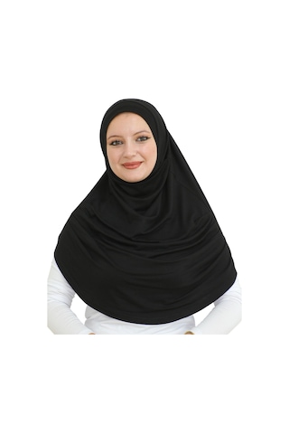 Modish Group Uzun Hazır Giyim Turban Yumuşak Eşarp Islami Giyim Viskon - Siyah Siyah