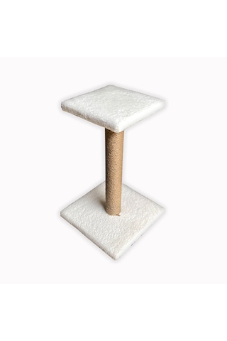 Brt Pet Platform Kedi Tırmalama Tahtası 52 CM Beyaz
