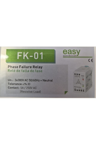 Fk-01 Max 5a 250v Ac Faz Koruma Rölesi